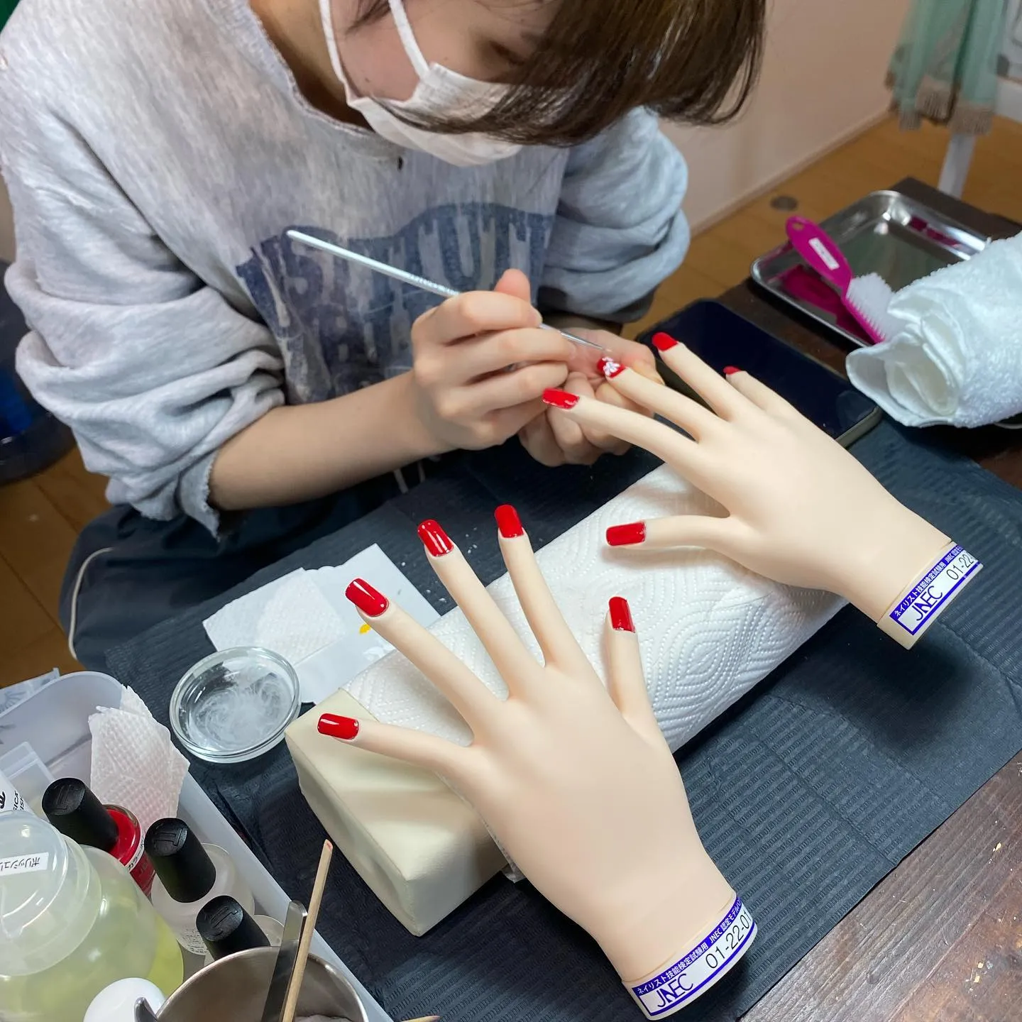 初めての試験となるネイリスト検定3級。