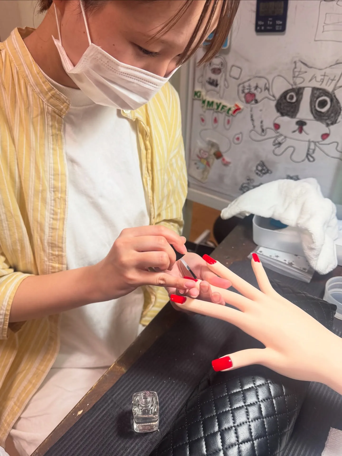 ネイリスト検定3級に向けて一歩一歩進んでおります🫡