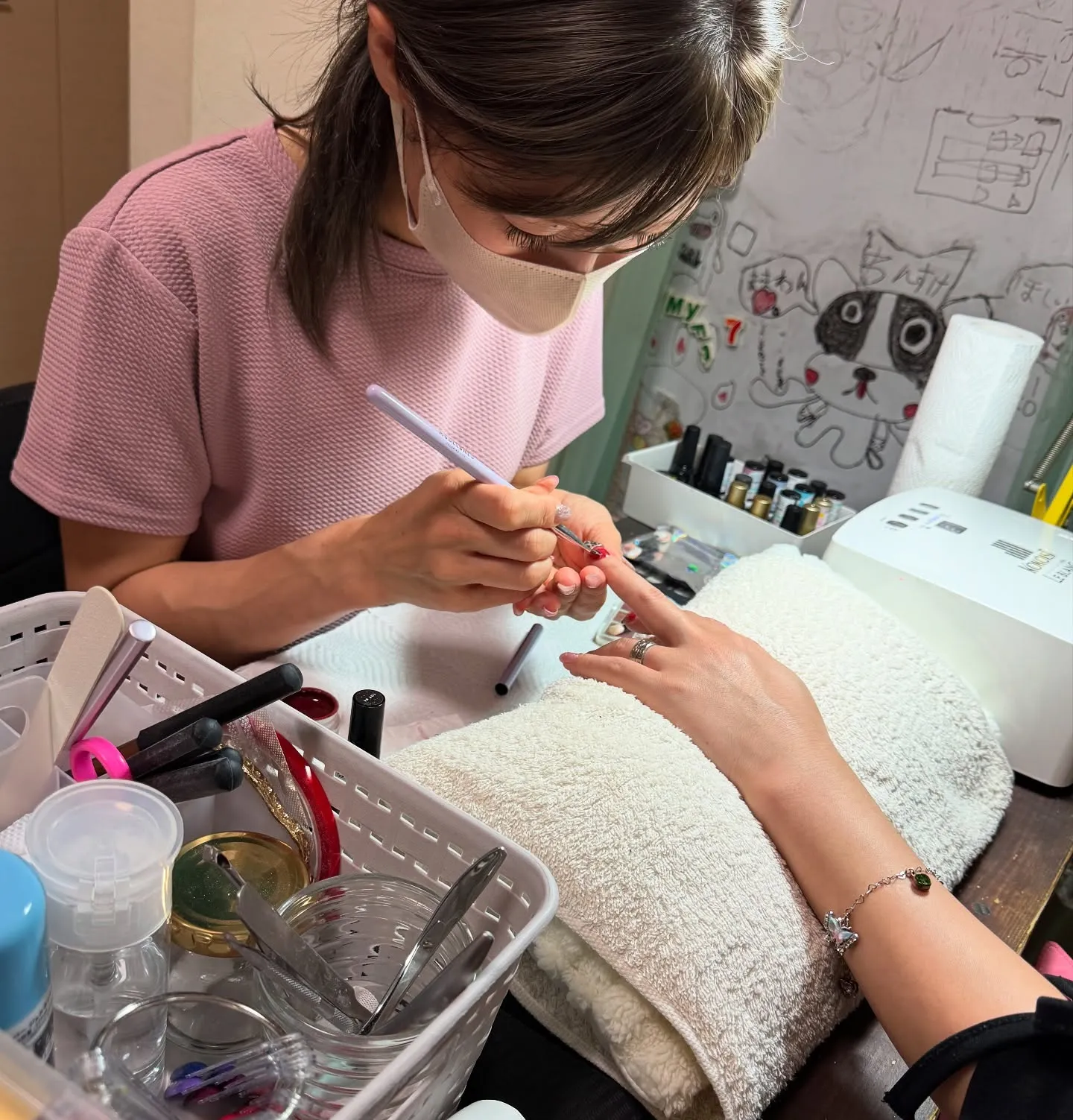 この日は練習モデルさんにご協力いただき、