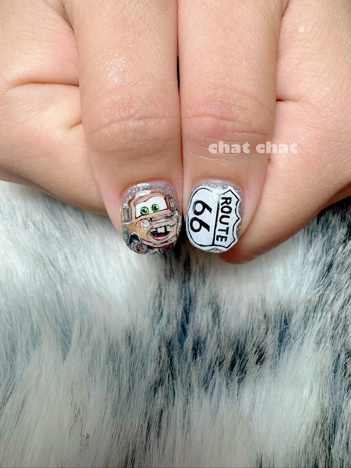 アメリカ🇺🇸旅行ネイル。